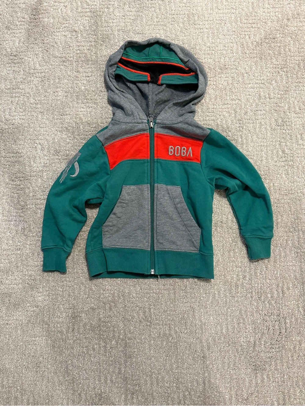 Hanna Andersson Star Wars Boba Fett Zip Hoodie Sweatshirt | Size 3T (90 cm)